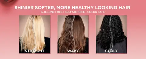 Shinier, softer, more healthy looking hair