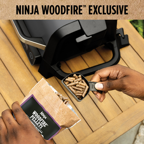 NINJA WOODFIRE OUTDOOR GRILL SMOKED THEN AIR FRIED CHICKEN WINGS