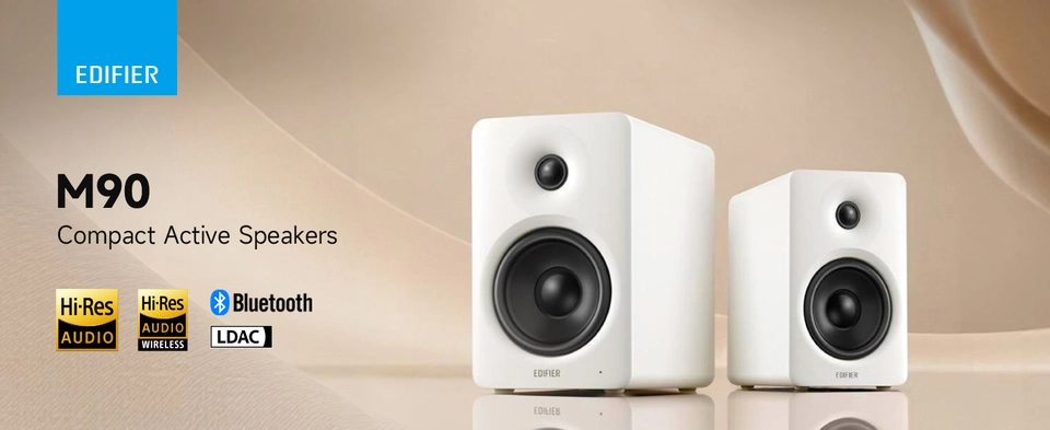 Edifier M90 Powered Speakers, 100W RMS, Hi Res Audio, LDAC