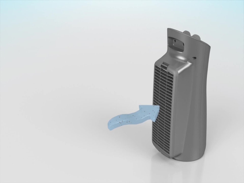 Febreze Mini Tower Air Purifier FHT180V, Gray