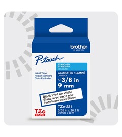 TOUCH VS 130 2張 Brother P-touch Narrow Non-Laminated Label Tape, 9/64