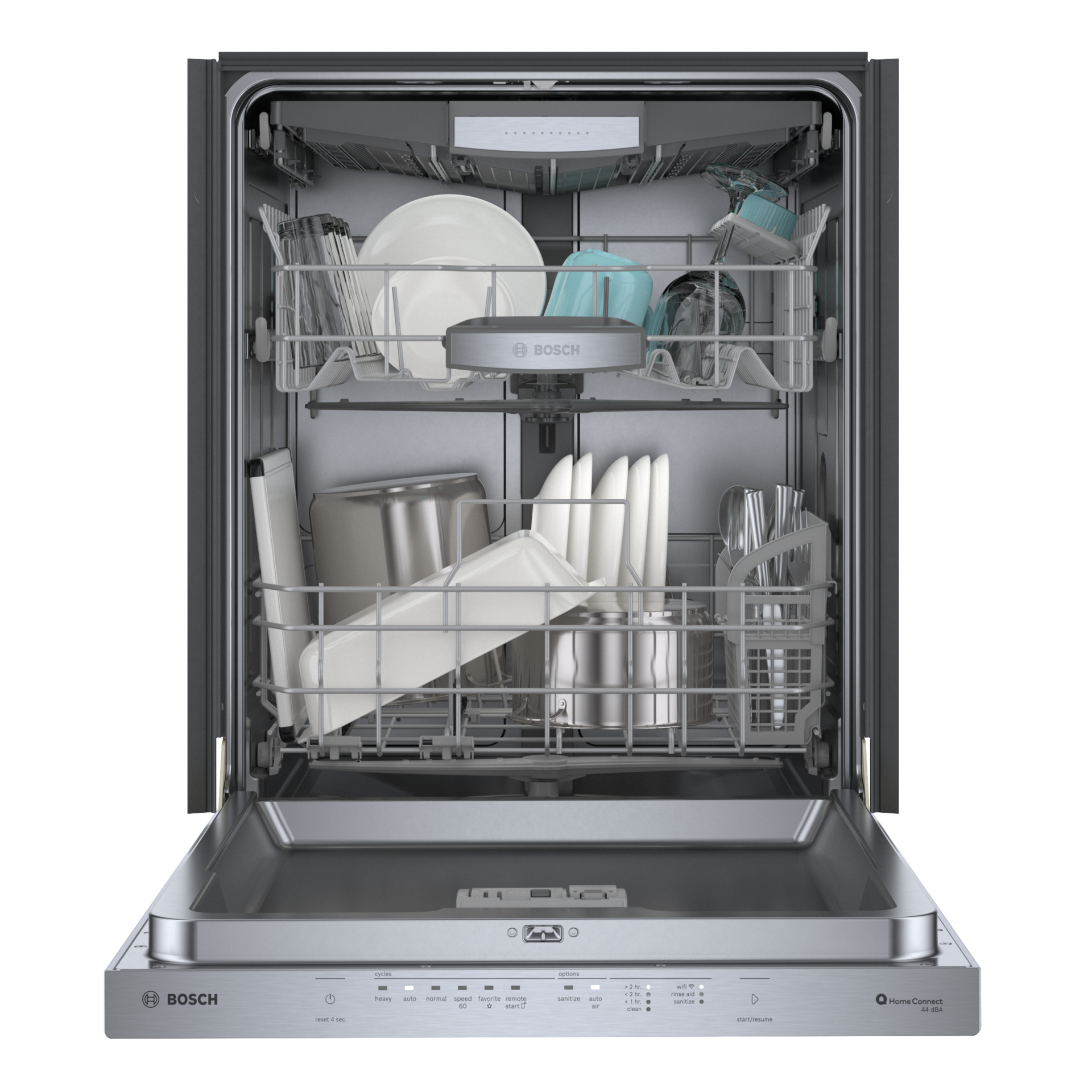 Bosch 500 Series Smart Dishwasher with AutoAir and Third Rack