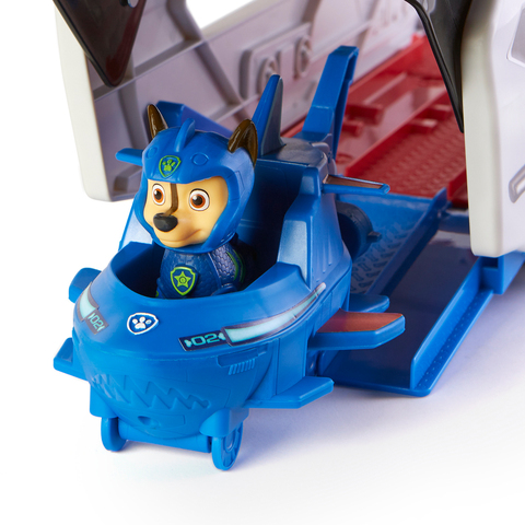 PAW Patrol Aqua Pups Whale Patroller Team Vehicle with Chase Figure and Vehicle  Launcher 