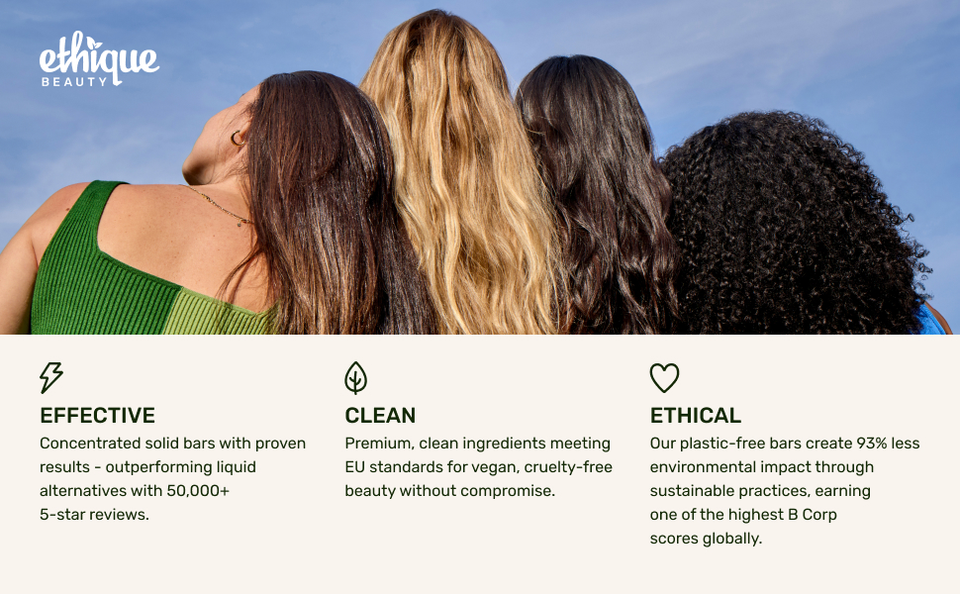 Image of 4 people showcasing different hair types.