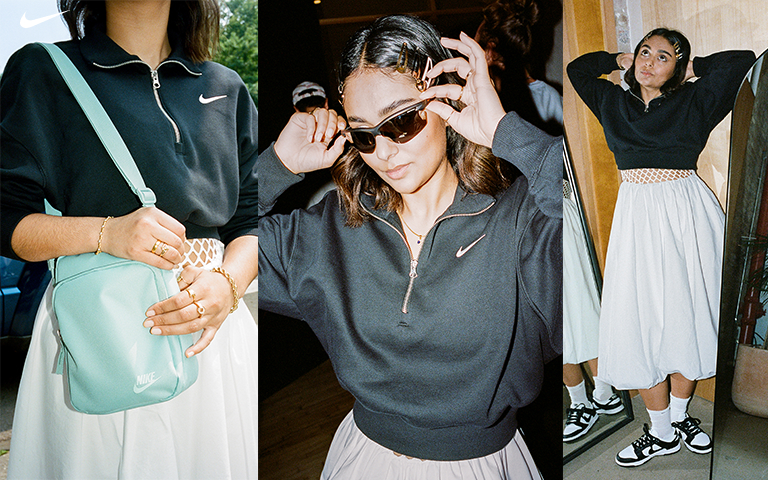 Nike Women's Sportswear Phoenix Fleece Oversized 1/2-Zip Crop