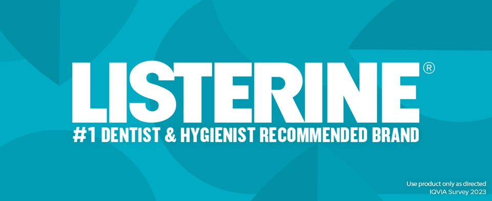 Listerine, the #1 dentist &amp; hygienist recommended brand of mouthwash for your oral care routine