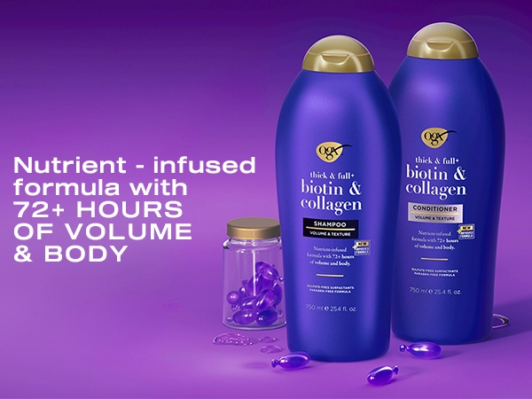 shampoo, biotin shampoo, collagen thickening shampoo, biotin and collagen shampoo, sulfate free