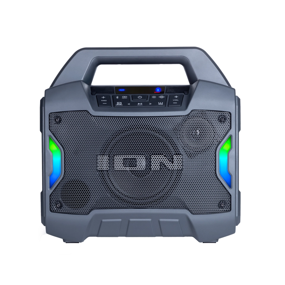 ION Audio Gameday Lights - Portable Bluetooth Speaker deals 50W W/Battery, Karaoke Mic