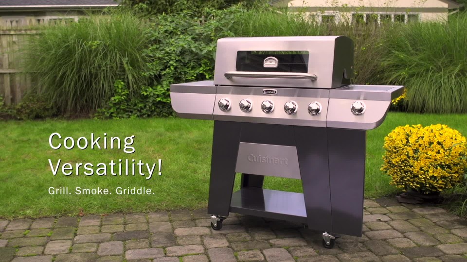 3-in-1 Stainless Five Burner Gas Grill
