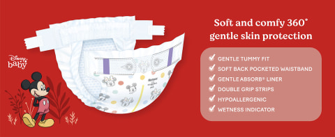 These baby diapers offer a variety of benefits, including soft and comfy gentle skin protection