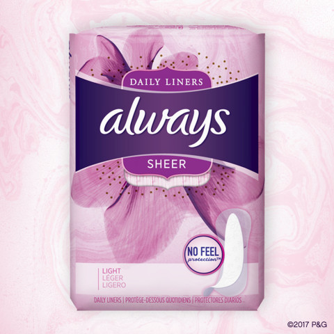 Always Sheer Wrapped Liners 54 Ct., Feminine Products, Beauty & Health