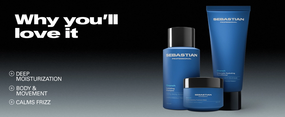 Sebastian Drench deep moisturization, body &amp; movement, calms frizz