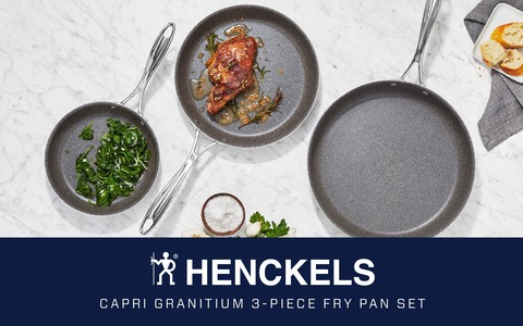 Henckels Capri Granitium 3D 3-PC Aluminum Nonstick Fry Pan Set