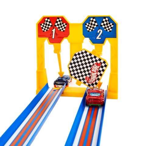  Hot Wheels Double Loop Dash Drag Racing with 2