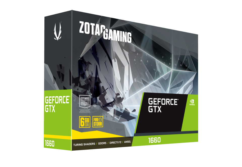 ZOTAC GAMING GeForce GTX 1660 6GB GDDR5 192-bit Gaming Graphics