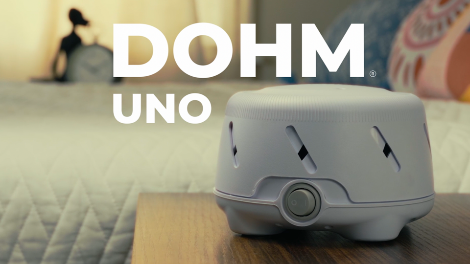 thumbnail video image 2 of Yogasleep Dohm® Uno White Noise Sleep Sound Machine, White, 2 of 8
