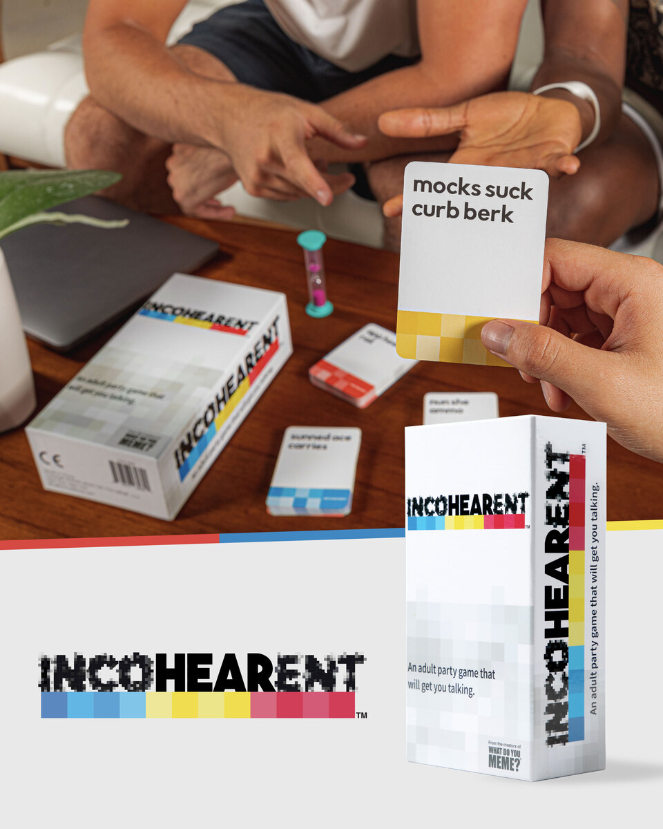  WHAT DO YOU MEME? Incohearent - The Party Game Where You  Compete to Guess The Gibberish - Gifts for Party Hosts - Adult Card Games  for Game Night : Everything Else