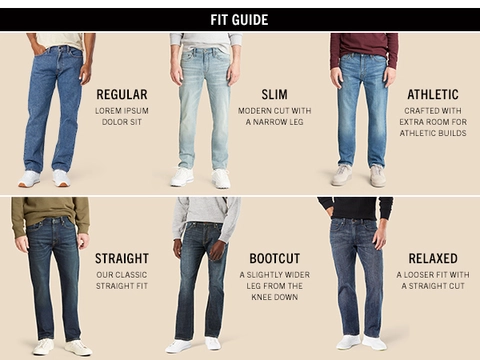 Mens levi fit guide hotsell