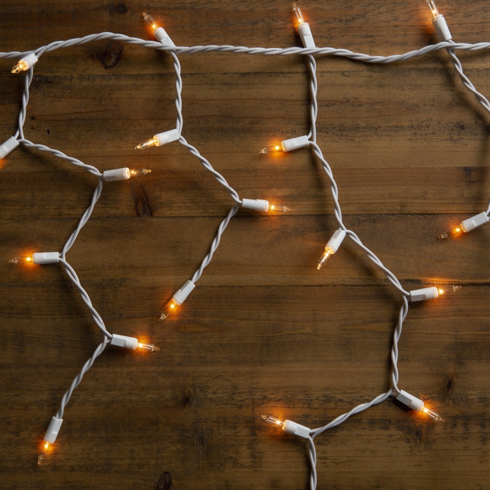 Holiday Living 300 Count Constant White Mini Incandescent Plug In Christmas Icicle Lights In The Christmas Icicle Lights Department At Lowes Com