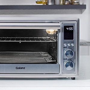 Reviews for Galanz 1.1 cu. ft. 1800-Watt 6-Slice Stainless Steel Toaster  Oven with Convection, Air Fryer and Rotisserie