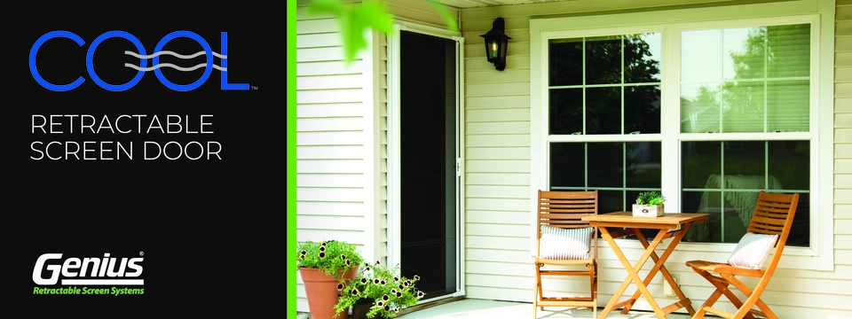 Cool retractable screen door