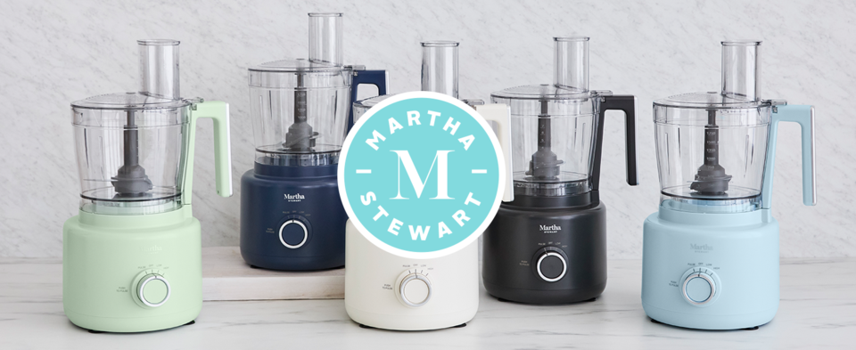 thumbnail video image 2 of Martha Stewart 10-Cup Electric Food Processor & Chopper, Cream, 2 of 13