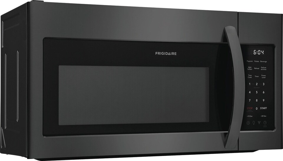 frigidaire over the range microwave black stainless steel