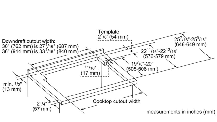 bosch telescopic downdraft