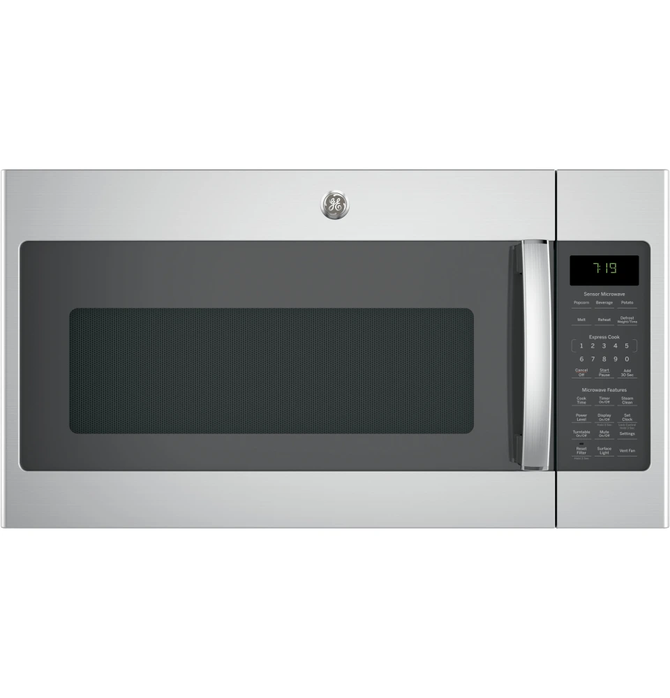 JVM7195SKSS GE 30 Series Over The Range Sensor Microwave with 1.9 Cu. Ft. Capacity and Melt Feature Stainless Steel