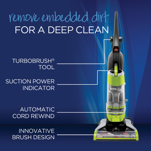 Rewind Corded Bagless Upright Vacuum 