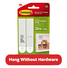 3M Command Poster Strips - Damage Free Removable Hanging Strips W Strong Adhesive 17024