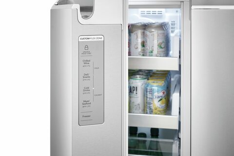 21.5 Cu. Ft. Counter-Depth 4-Door Refrigerator Stainless Steel