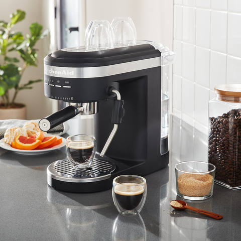  KitchenAid Semi-Automatic Espresso Machine KES6403, Matte  Charcoal Grey, 1.4 Liters: Home & Kitchen