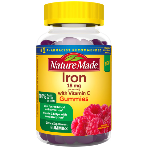 Nature Made Iron Gummies 18 Mg With Vitamin C 60 Ct Cvs Pharmacy