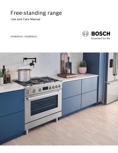 Bosch 800 Series 3.4 Cu. Ft. Industrial Style Freestanding Gas