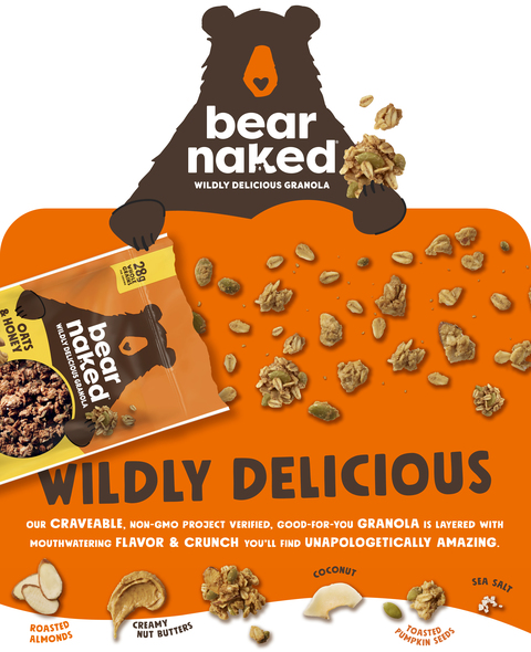 Bear Naked Dark Chocolate and Sea Salt Granola Bites, Gluten Free, 7.2 oz  Bag 