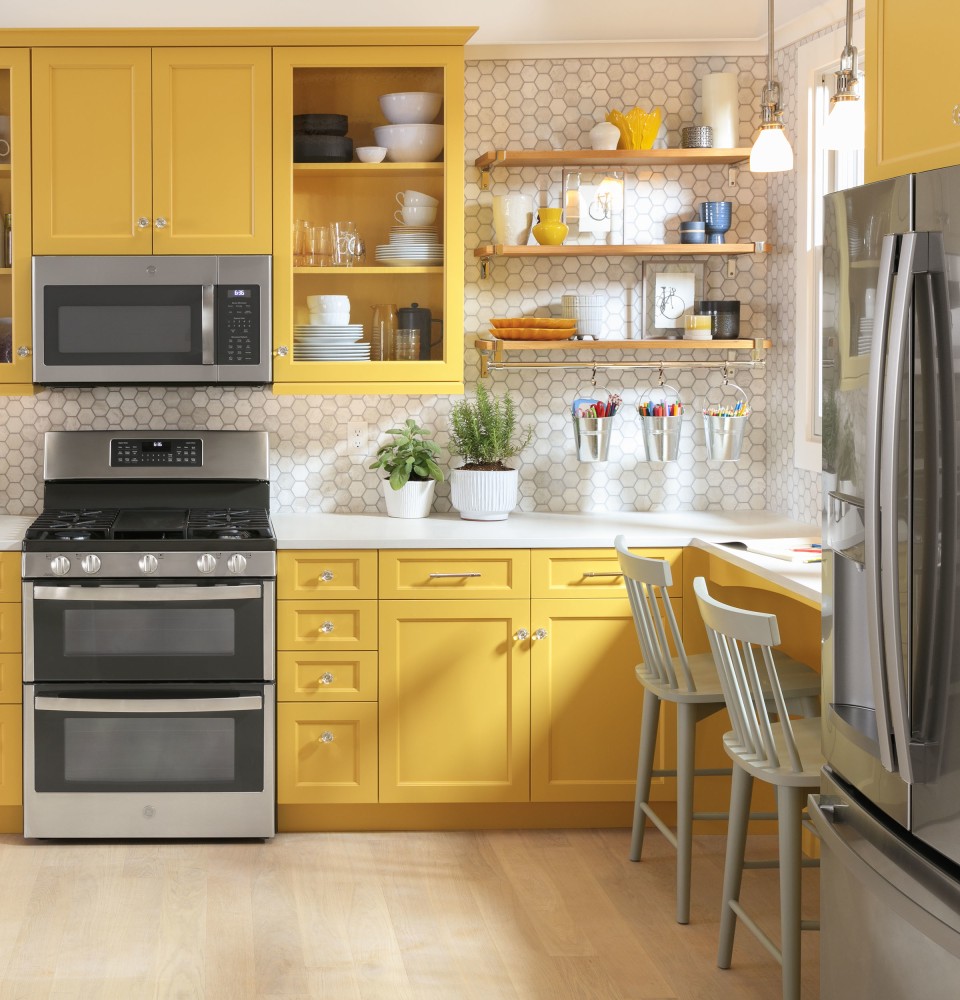 BALLONOFF Stove and Counter Mat Series 77 7in x 7in Yellow Stripe  Vegetables USA