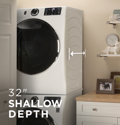 Narrow depth washer 2024 and dryer