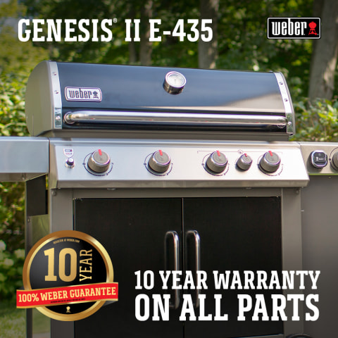 Weber Genesis Ii E 435 Black 4 Burner Natural Gas Grill With 1 Side Burner In The Gas Grills Department At Lowes Com