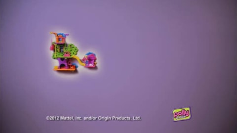 thumbnail video image 2 of Polly Pocket W All Party Cafe Play Set, 2 of 7