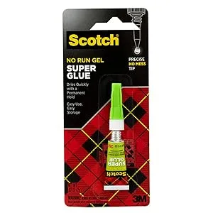 3M Super Glue 4-Pack - Precision Tip Single Use Tubes For Quick Repairs