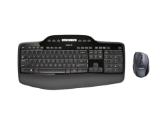 Logitech MK550 Wave Ergonomic Wireless Keyboard and Mouse - Black