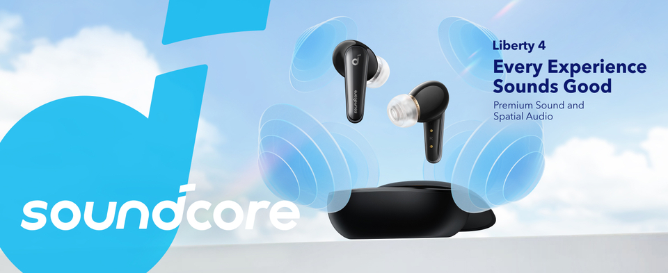 Soundcore by Anker Liberty 4 True Wireless Earbud Headphones A3953Z11 Black