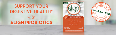 Support your digestive health with Align Probiotics