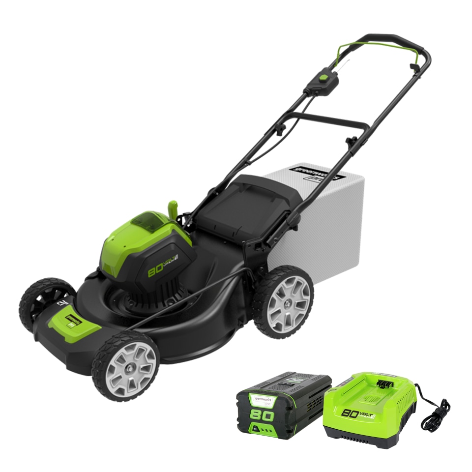 Greenworks PRO 21Inch 80V Cordless Lawn Mower, Battery Not Included