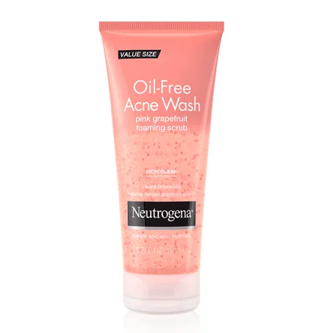 Oil-Free Acne Face Wash Pink Grapefruit Foaming Scrub