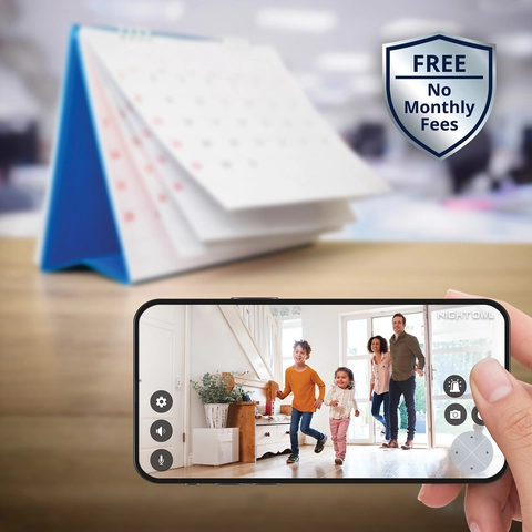 Expandable Wi-Fi Security Hub with 64GB microSD Card and 3 Wire