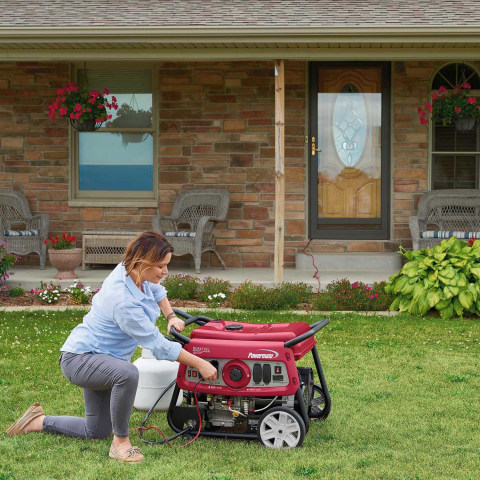 Powermate 7500 Watt Electric Start Dual Fuel Portable Generator, 49 State/CSA - 6958 Powermate 7500 Watt Electric Start Dual Fuel Portable Generator, 49 State/CSA - 6958