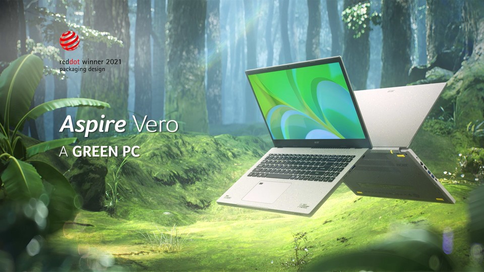 thumbnail video image 6 of Acer Aspire Vero, 15.6" Full HD IPS Display, 11th Gen Intel Core i5-1155G7, Intel Iris Xe Graphics, 8GB DDR4, 256GB NVMe SSD, Gray, Windows 11 Home, AV15-51-5155, 6 of 6