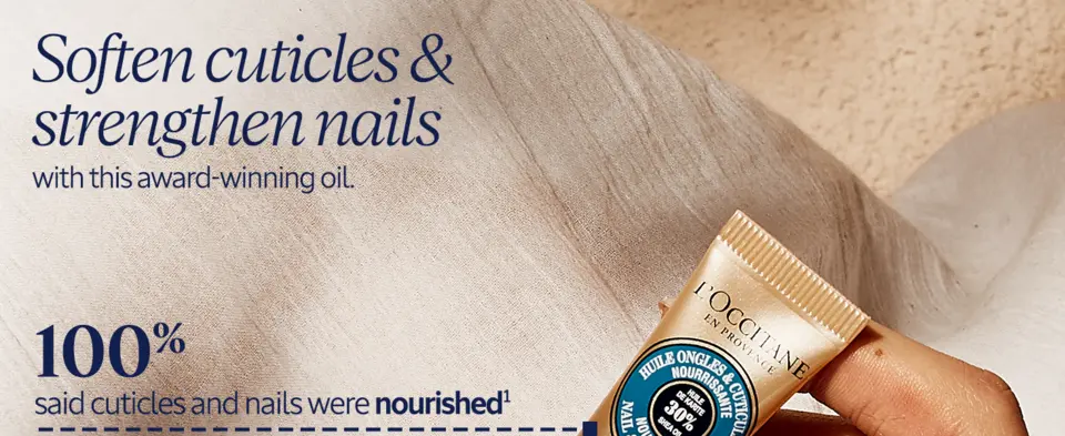 Soften cuticles &amp; strengthen nails